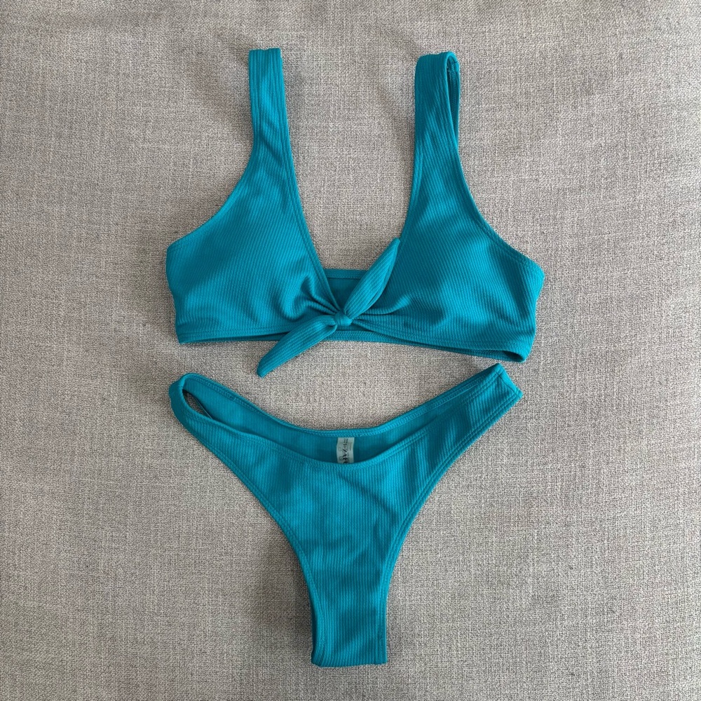 Teal Blue Bikini Set